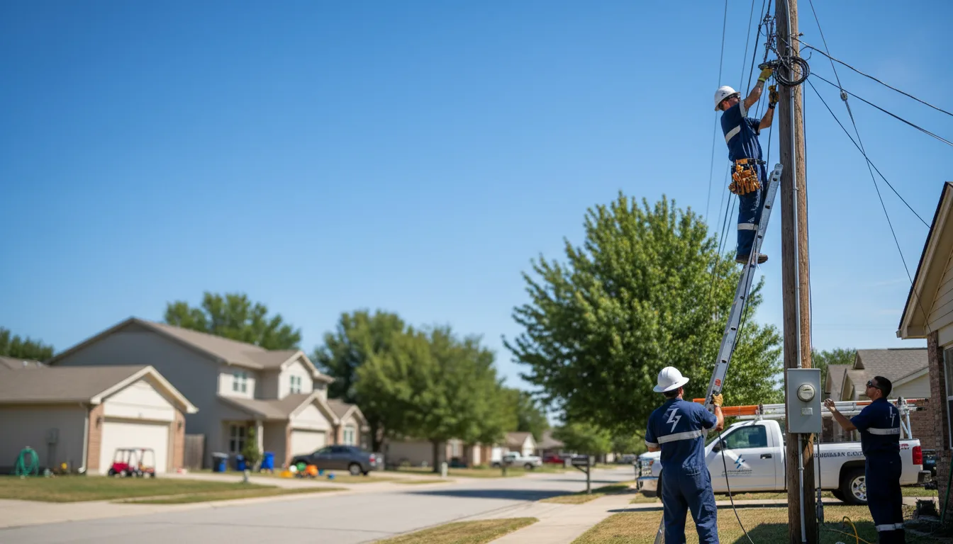 Residential electrician providing installation services in Le Roy, KS